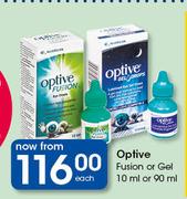 Optive Fusion Or Gel-10ml Or 90ml Each