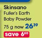 Skinsano Fuller's Earth Baby Powder-75g Each