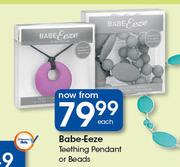 Bebe Eeze Teething Pendant Or Beads-Each