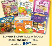 Clicks Baby Or Toddler Books-Each