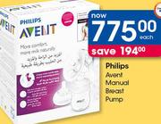 Philips Avent Manual Breast Pump-Each 