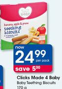 Clicks Made 4 Baby Baby Teething Biscuits-170g Per Pack