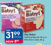 Her Baby! Teething Biscuits-50g Or Mini Rice Cakes-40g Per Pack