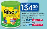 Nido3+Powdered Drink For Growing Children Pre-School Stage 3Plus -900g