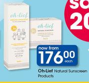 Oh-Lief Natural Sunscreen Products-Each