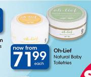 Oh-Lief Natural Baby Toiletries-Each