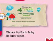 Clicks My Earth Baby 80 Baby Wipes-PerPack