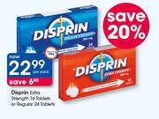 Disprin Extra Strength 16 Tablets Or Regular 24 Tablets-Per Pack