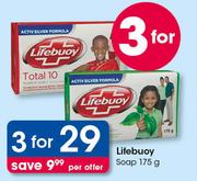 Lifebuoy Soap -3X175g Per Offer.