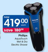 Phillips Aqua Touch Wet & Dry Electric Shaver-Each