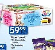 Mister Sweet Milk Chocolate Coated Marshmallow Eggs-Per Box