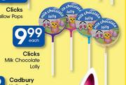 Clicks Milk Chocolate Lolly-Each