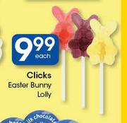 Clicks Easter Bunny Lolly-Each