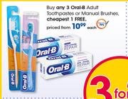 Oral-B Adult Toothpastes Or Manual Brushes-Each