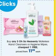 Oh So Heavenly Waterless Hand Cleansers Or Hygiene Wipes-Each