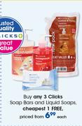 Clicks Soap Bars And Liquid Soaps-Each
