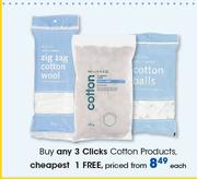 Clicks Cotton Products-Each