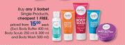 Sorbet Single Products(Excl. Body Butter 400ml, Body Scrub 250ml & 300ml And Body Wash 500ml)-Each