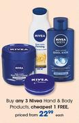 Nivea Hand & Body Products-Each