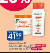 Ingram's Tissue Oil Body Cream-500ml Each