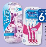 Gillette Simply Venus 3 Disposable Razors-Per Pack