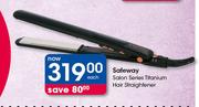 Safeway Salon Series Titanium Hair Straightener-Each