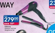 Safeway Hairdryer And Hair Straightener Set-Per Set