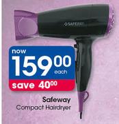 Safeway Compact Hairdryer-Each