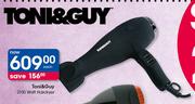 Toni & Guy 2100 Watt Hairdryer-Each