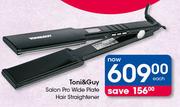 Toni & Guy Salon Pro Wide Plate Hair Straightener-Each