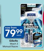 Gillette Mach 3 Manual Razors-Each