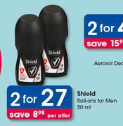 Shield Roll Ons For Men-2X50ml