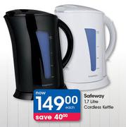 Safeway 1.7L Cordless Kettle-Each