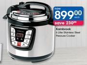 Kambrook 6L Stainless Steel Pressure Cooker-Each