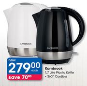 Kambrook 1.7L Plastic Kettle-Each