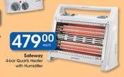 Safeway 4-Bar Quartz Heater With Humidifier-Each