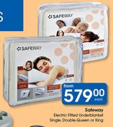 Safeway Electric Fitted Underblanket Single, Double, Queen Or King-Each