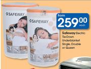 Safeway Electric Tie-Down Underblanket Single, Double Or Queen-Each
