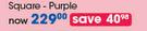 Clicks Hard Vanity Cases Square (Purple)-Each