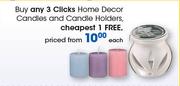 Clicks Home Decor Candles And Candle Holders-Each