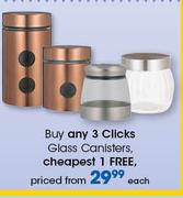 Clicks Glass Canisters-Each