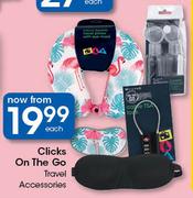 Clicks On The Go Travel Accessories-Each