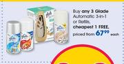 Glade Automatic 3-In-1 Or Refills-Per Pack