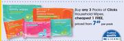Clicks Household Wipes-Per Pack