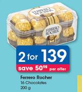 Ferrero Rocher 16 Chocolates-2X200g