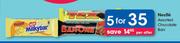 Nestle Chocolate Bars-For 5
