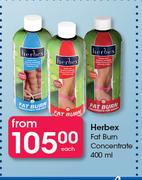 Herbex Fat Burn Concentrate-400ml Each