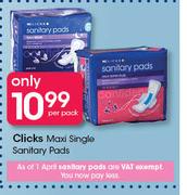 Clicks Maxi Single Sanitary Pads-Per Pack