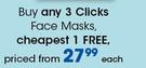 Clicks Face Masks-Each