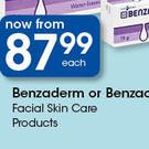 Benzaderm Or Benzac Facial Skin Care Products-Each